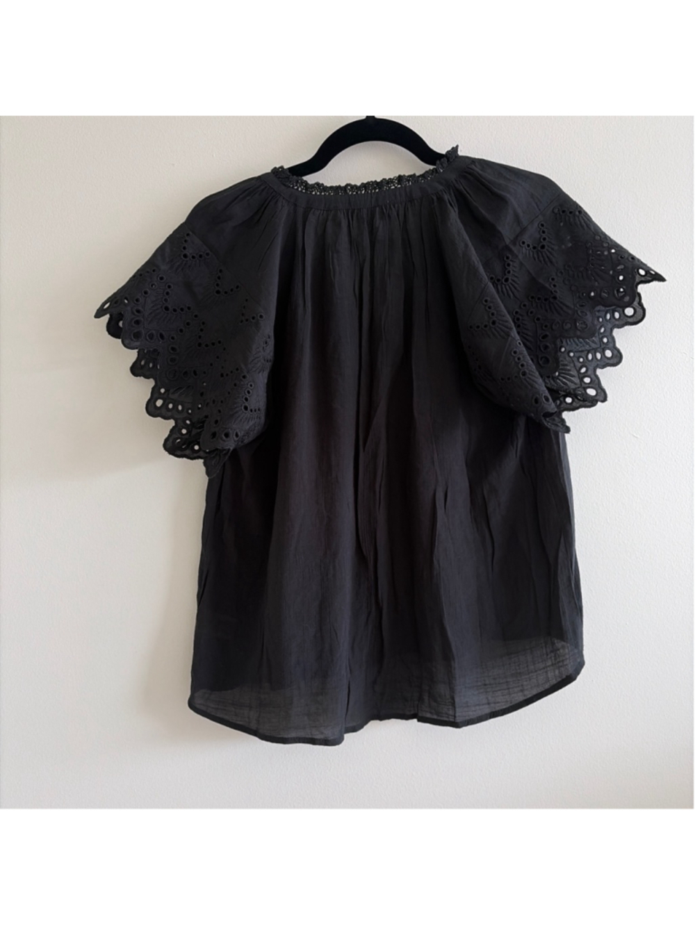 Women's Chelsea & Theodore Blouse XS Black - Picture 2 of 3